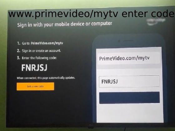 www.amazonprimevideo/mytv enter code
