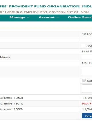 EPF Nominee Update Online