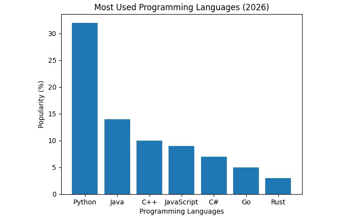 Most Used Programming Languages Worldwide (2025–2026)